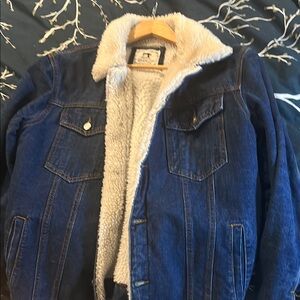 Denim Jacket with Sherpa Lining